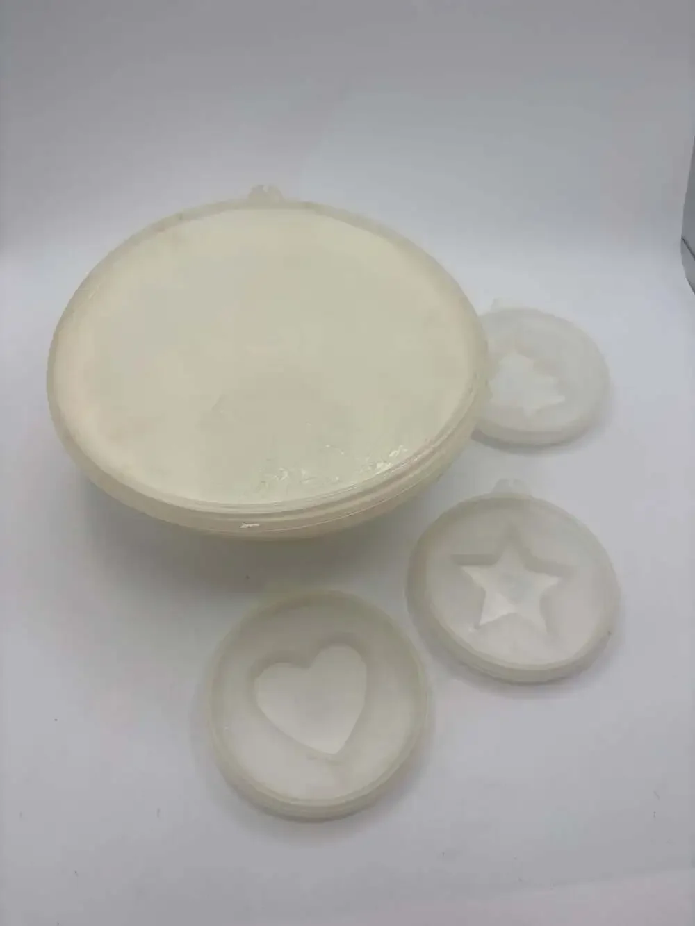 Vintage Tupperware Jel-N-Serve 616 Gelatin Mold with 3 Interchangeable Design In